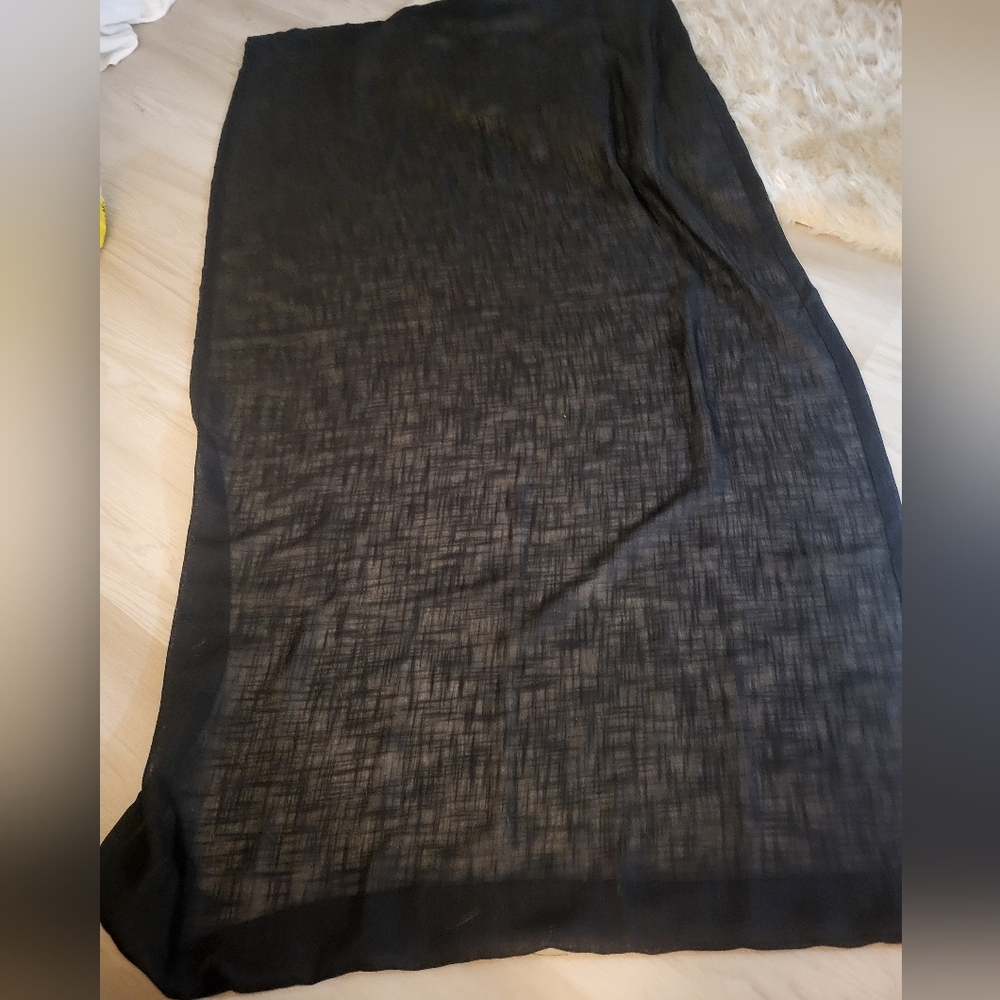 Black curtains